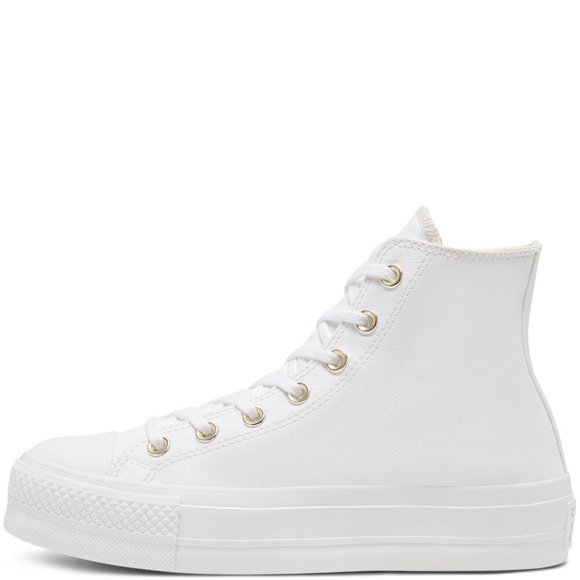 Converse White Gold Platform Chuck Taylor All Star - Picture 5 of 9